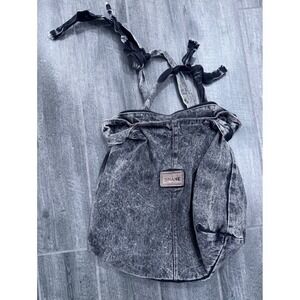 Vintage 80s SHANE Acid Wash Denim‎ Bag
